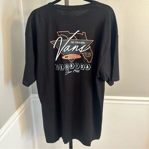 NWT  Vans Off The Wall Florida T‎ Shirt Black Size X-Large
